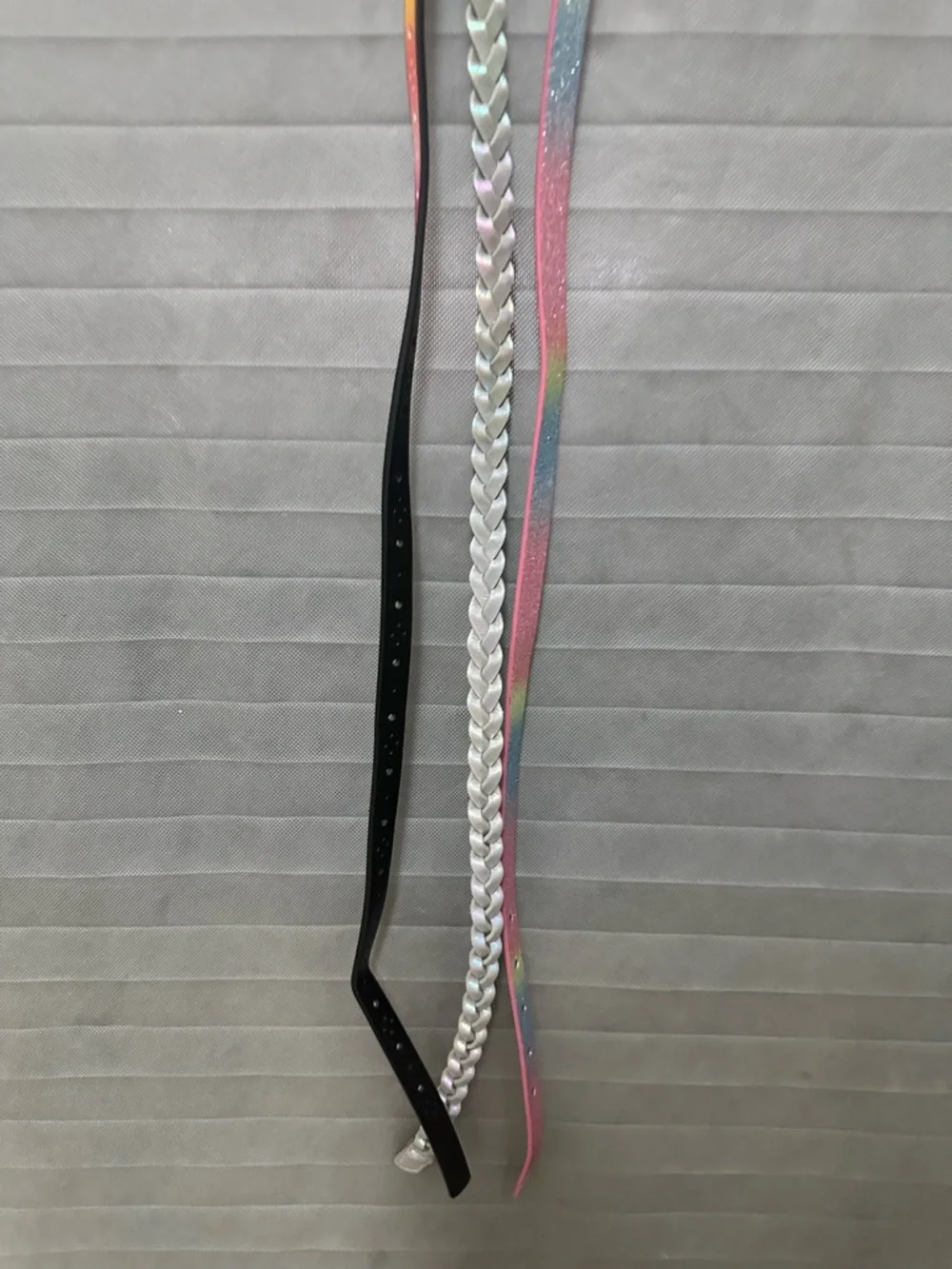 TARGET Girls 3pk Rainbow Belts - Cat & Jack : Adjustable skinny Belts size lg